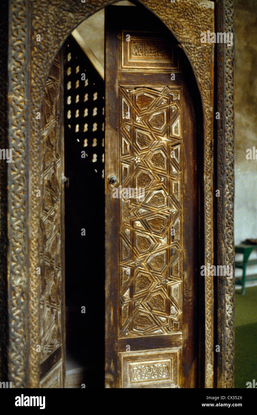 Cairo-Ägypten-Al-Azhar-Moschee-Interieur Stockfoto