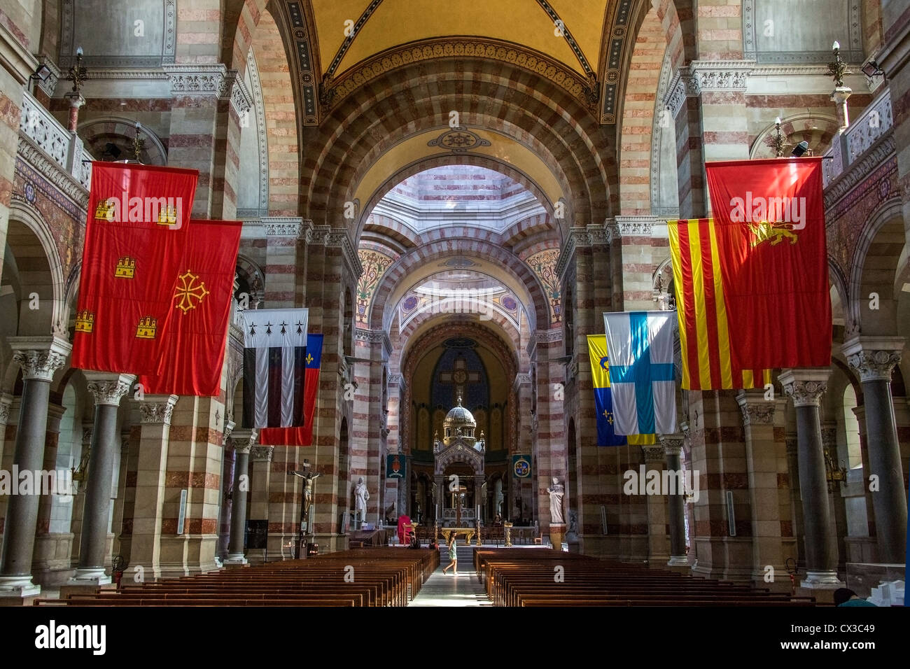 Die Kathedrale De La Major in der Stadt von Marseille im Süden Frankreichs Stockfoto