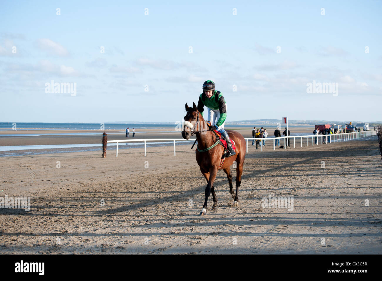 Laytown Rennen Laytown Co Meath Ireland Stockfoto