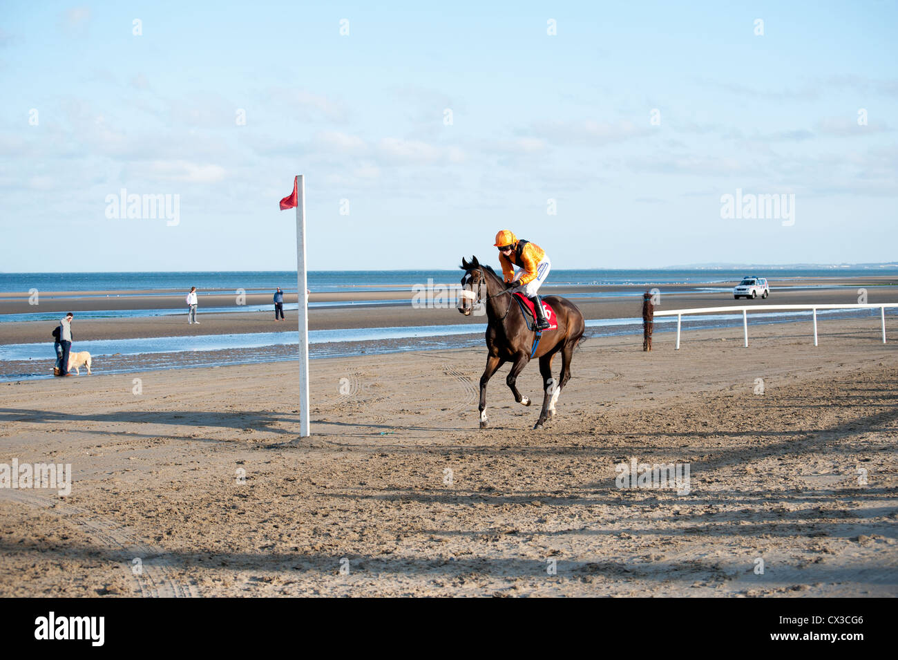 Laytown Rennen Laytown Co Meath Ireland Stockfoto