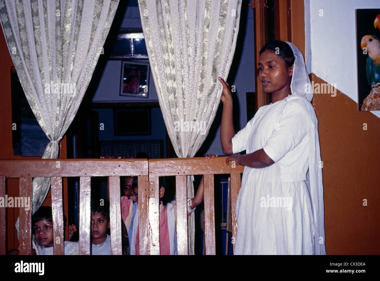 Kolkata Indien Mutter Theresias Kinderheim Missionarinnen der Nächstenliebe Stockfoto