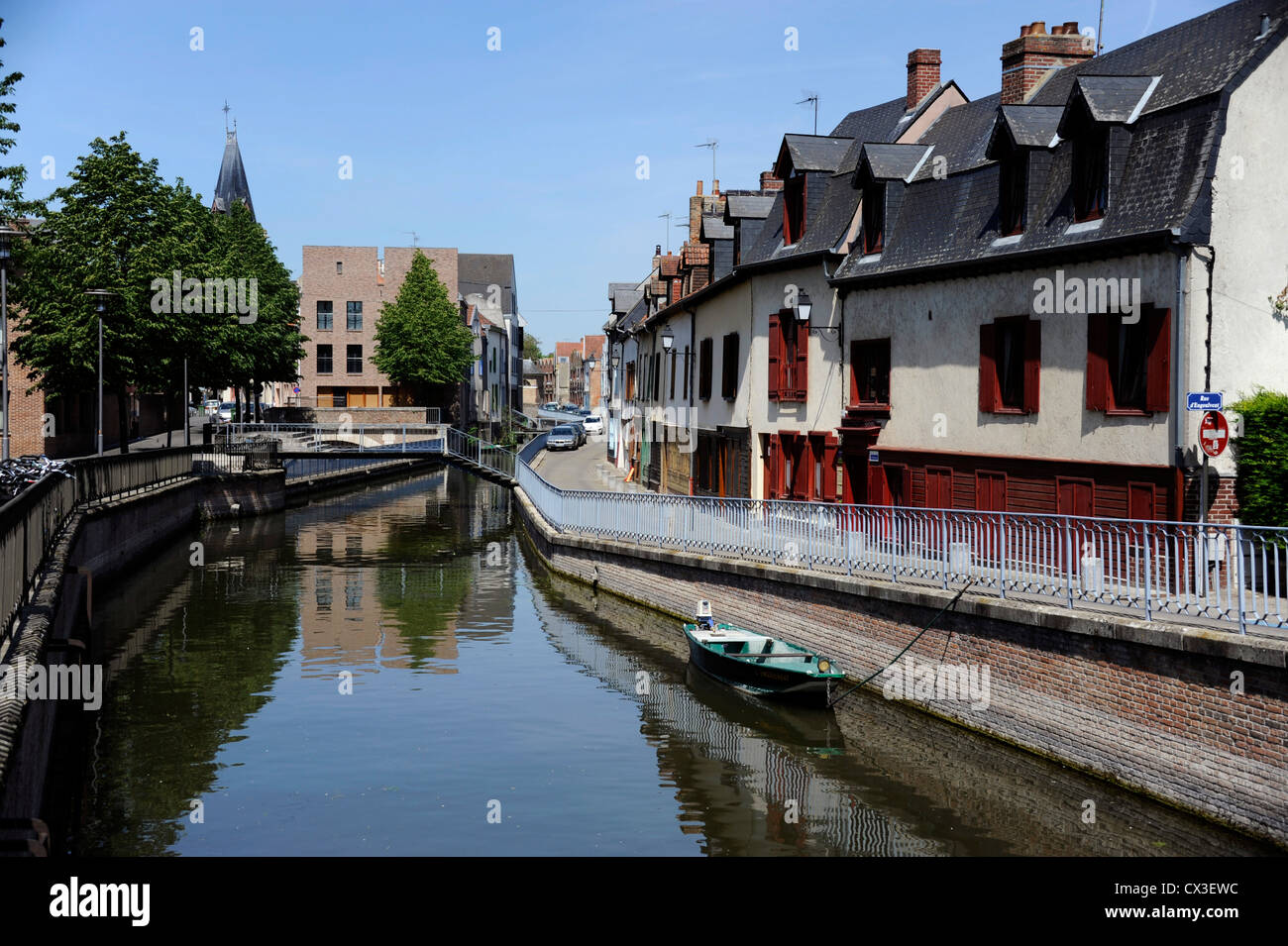 Somme Fluß, Amiens, Somme, Picardie, Frankreich Stockfoto
