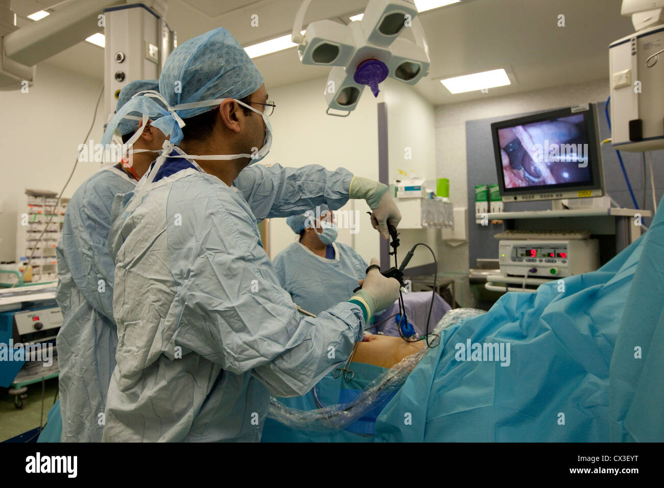 Laparoskopischen Chirurgie Stockfoto