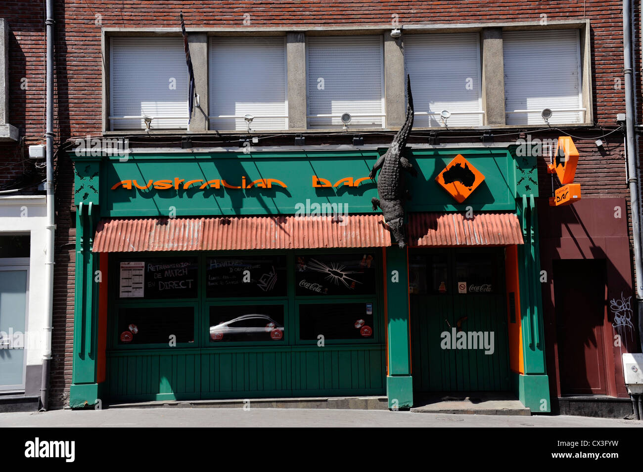 Australische Bar, Amiens, Somme, Picardie, Frankreich Stockfoto