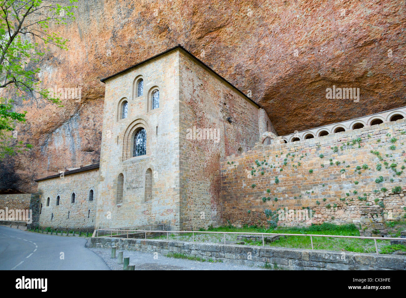 San Juan De La Pena; altes Kloster; in der Nähe von Jaca; Spanien Stockfoto