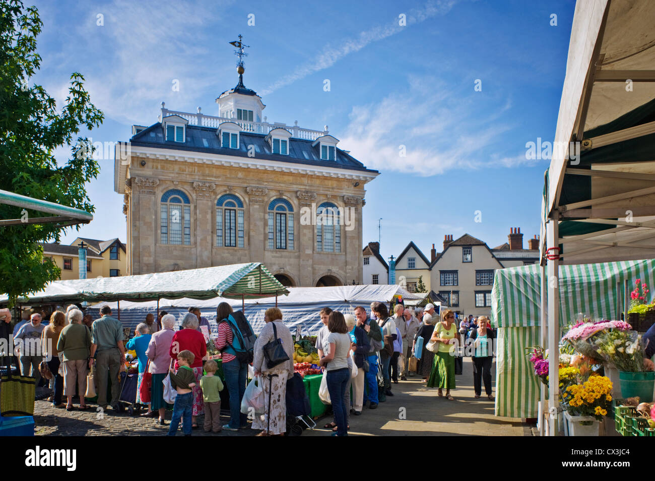 Montag Markt, Abingdon-on-Thames, Oxfordshire, Vereinigtes Königreich Stockfoto