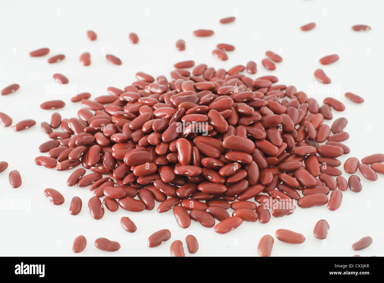 rote Kidneybohnen, Lebensmittel, die Eiweiß liefern. Stockfoto