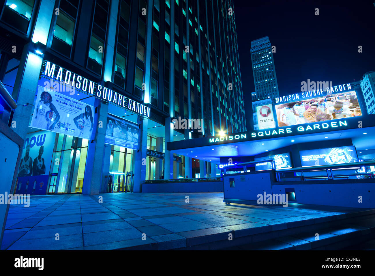 NEW YORK CITY - SEPT 13: Eingang zum Madison Square Garden in New York City am 13. September 2012. Stockfoto