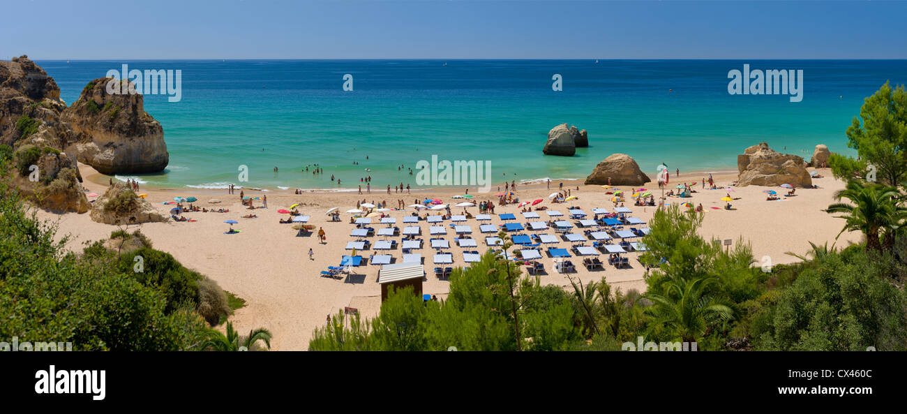 Praia de Alvor Strand vor der Pestana Alvor Praia Hotel, Algarve, Portugal Stockfoto