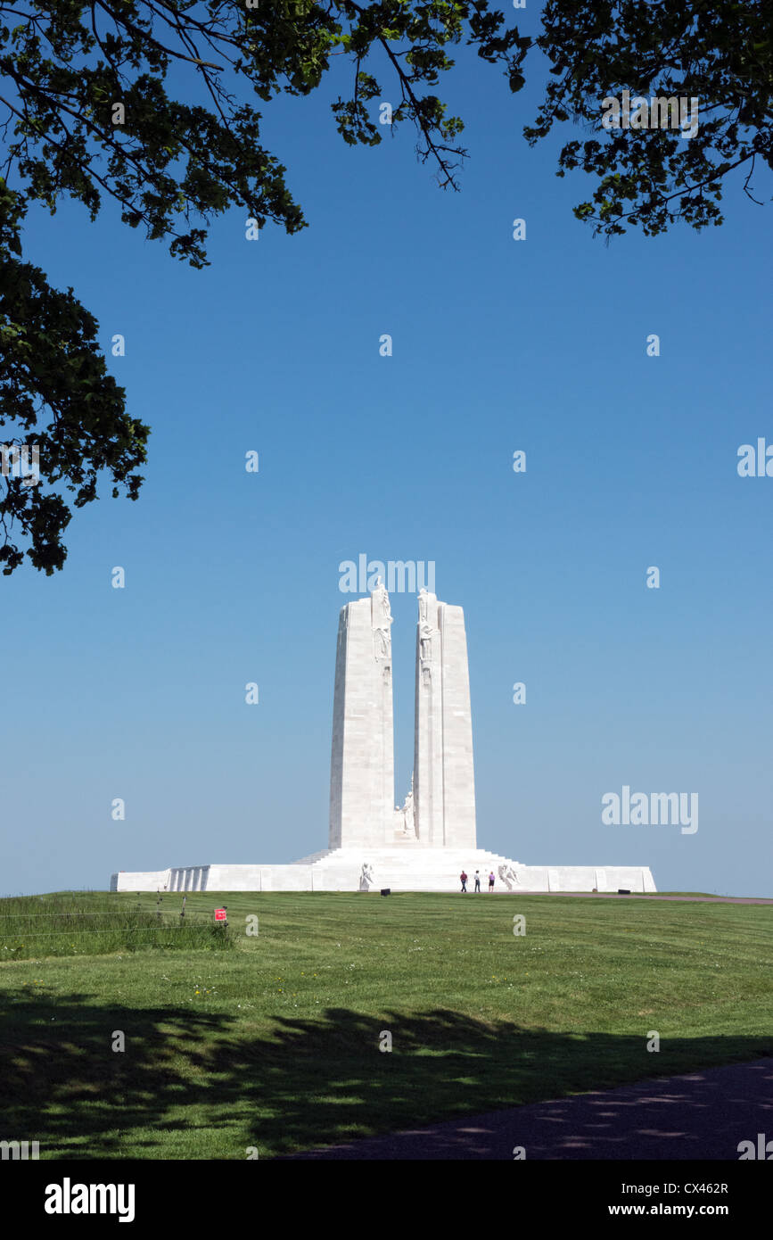 Die kanadischen nationalen WW1-Denkmal in Vimy ridge Stockfoto