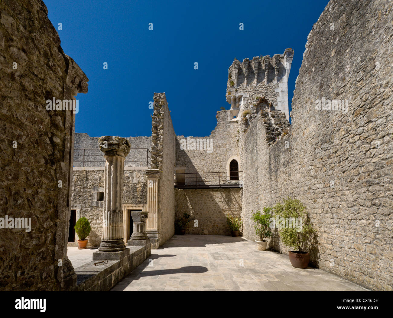 Portugal, Costa da Prata, Porto de Mos Burg Stockfoto