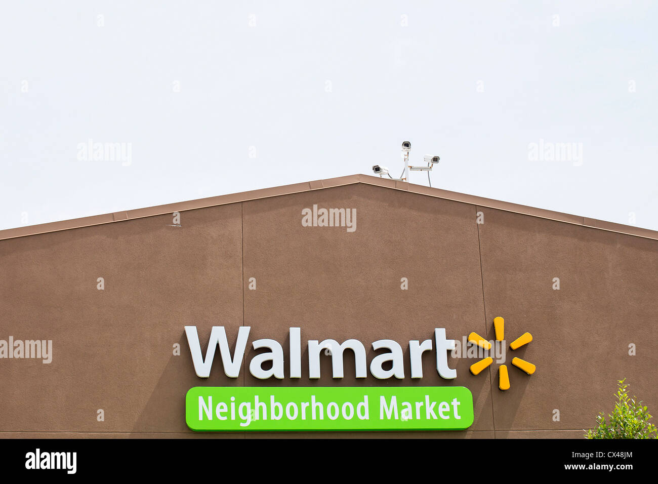 Ein Wal-Mart-Nachbarschaft-Speicherort. Stockfoto