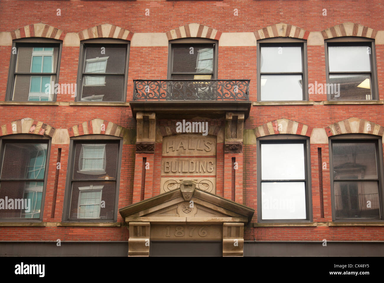 Del Sesto Hallen Gebäudehülle in Providence, Rhode island Stockfoto