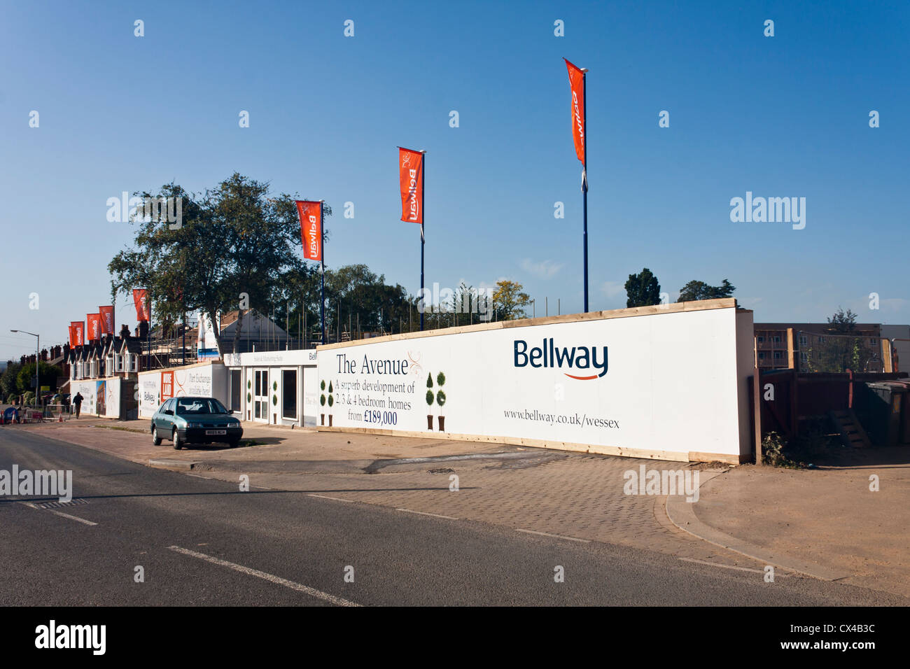 Die Entwicklung des neuen Gehäuses durch Bellway Wohnungen in Reading, Berkshire, England, GB, UK Stockfoto
