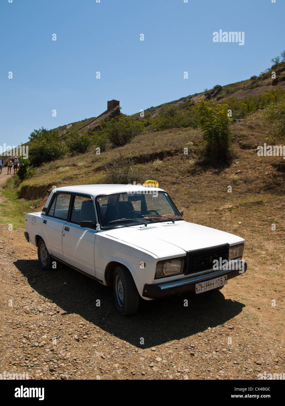 Trabant Taxi Auto Stockfoto