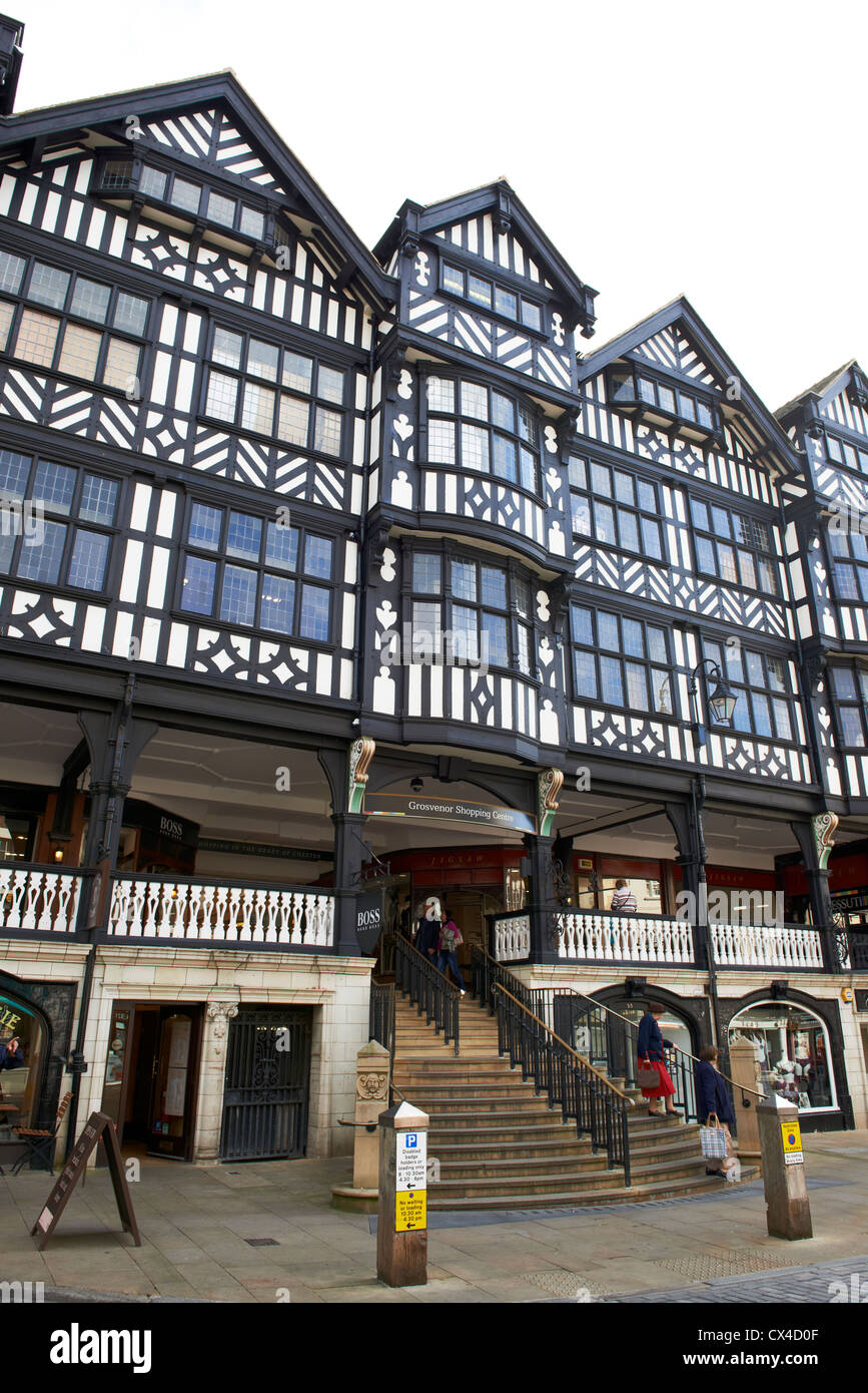 Eingang zum Bridge Street Reihen Chester Cheshire UK Stockfoto