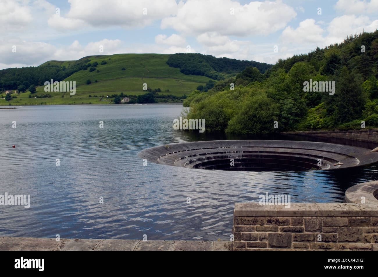 Das Reservoir Derbyshire Stockfoto