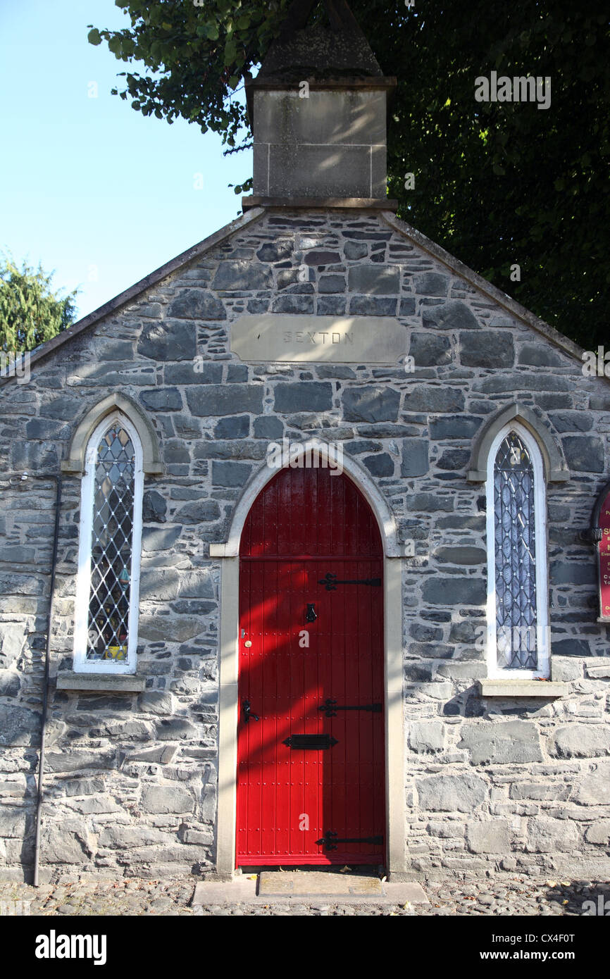 neugotischen Küster-Haus, St. Malachy Kirche, Hillsborough, County Down, Nordirland Stockfoto