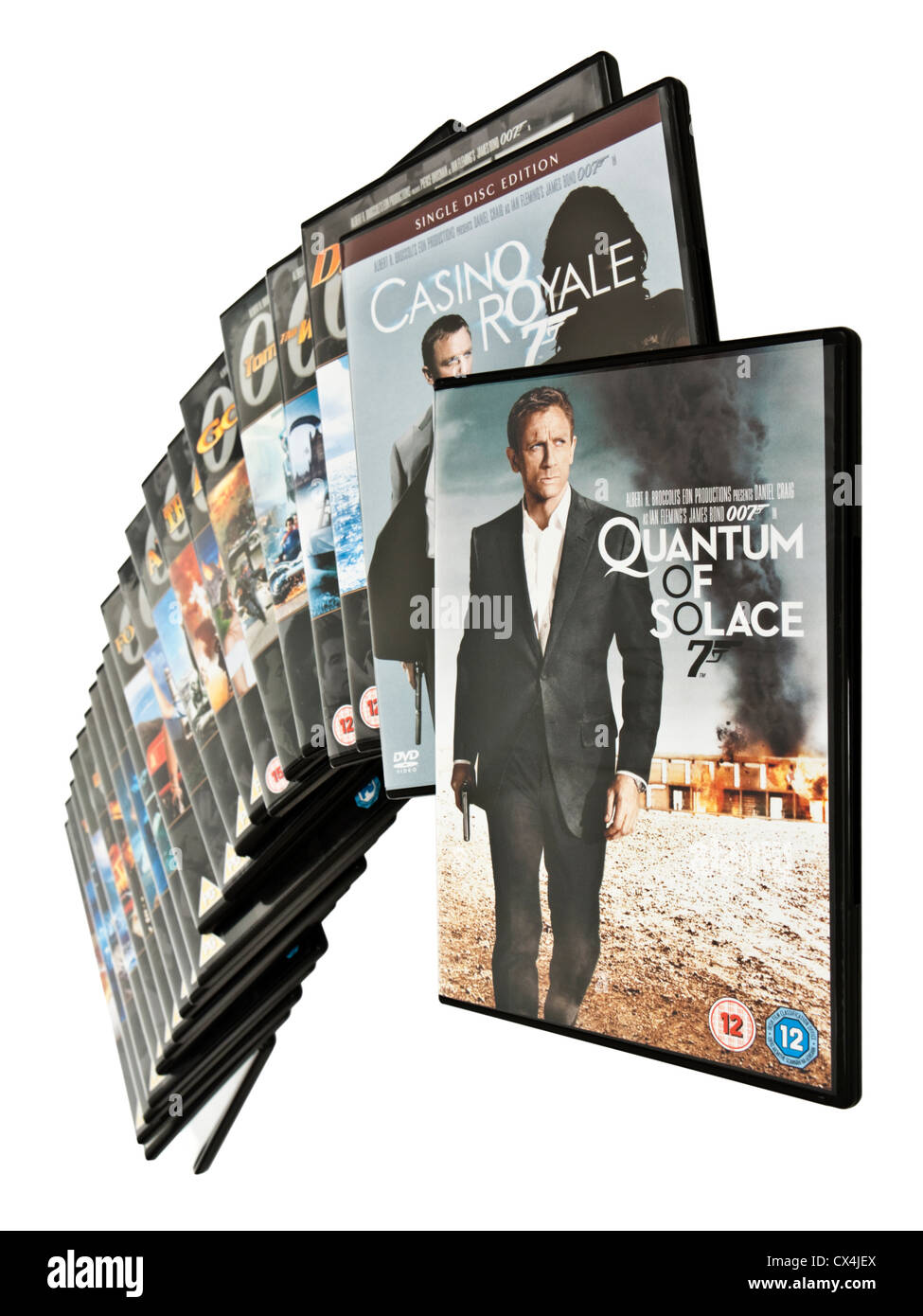 James Bond (007) Ultimate DVD Collector Box-Set Stockfoto