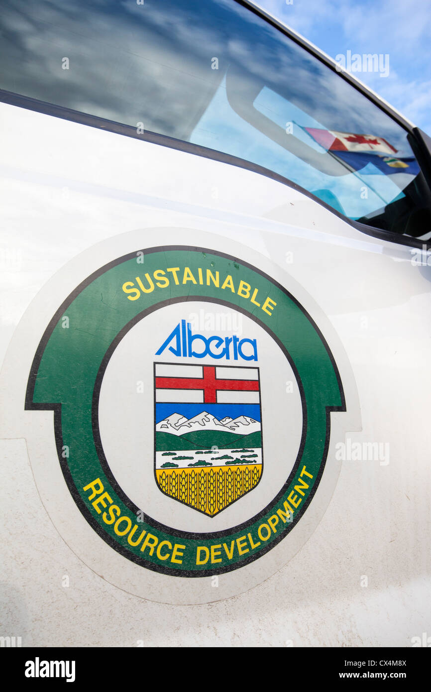 Nachhaltige Personalentwicklung und Alberta sollte nicht verbunden zusammen, wenn der Staat verantwortlich für die Ölsande ist Stockfoto