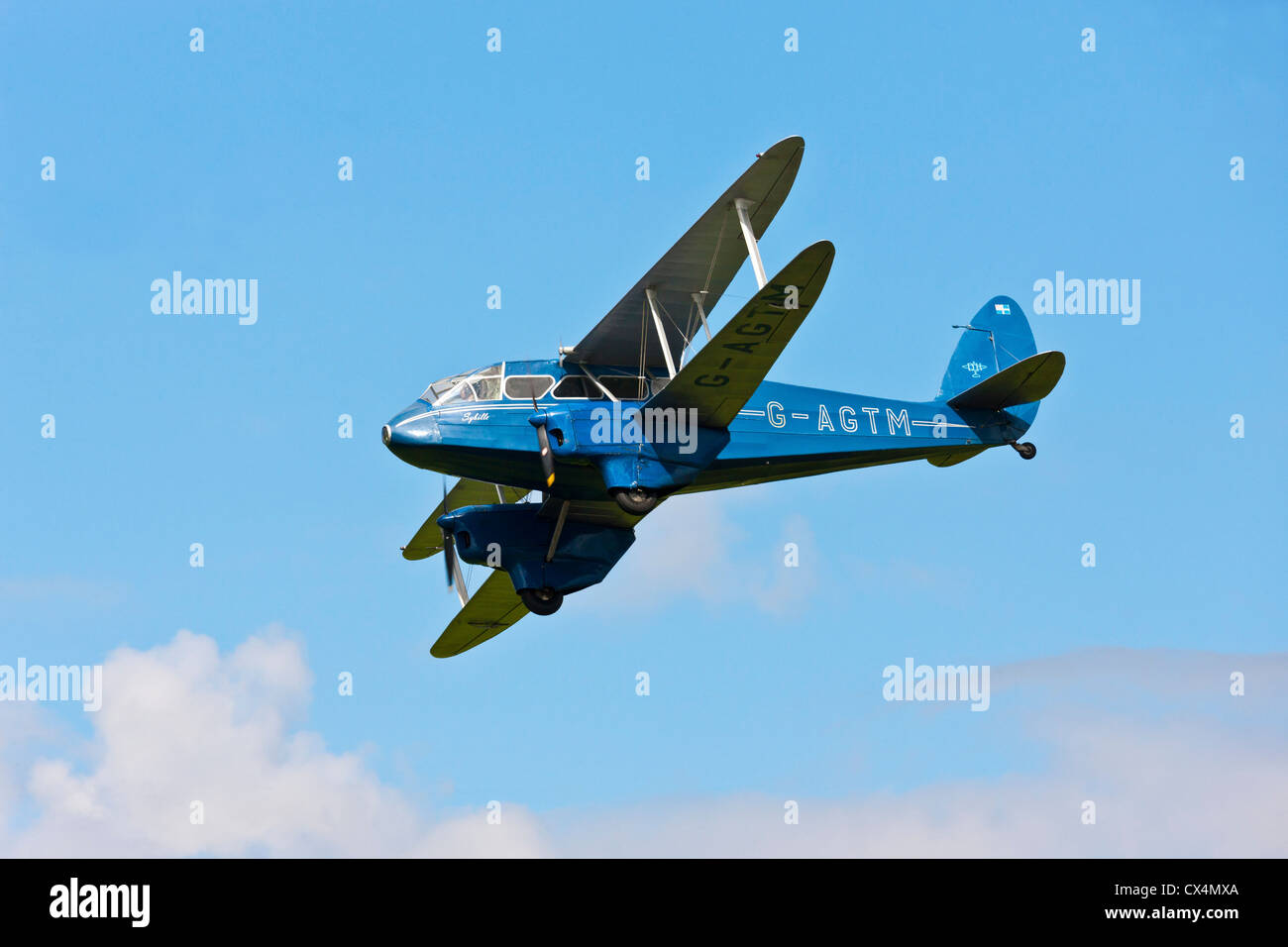 De Havilland Dragon Rapide DH.89 Rundflug bei Best of British Show, Cotswolds (Kemble EGBP) Flughafen. JMH6065 Stockfoto