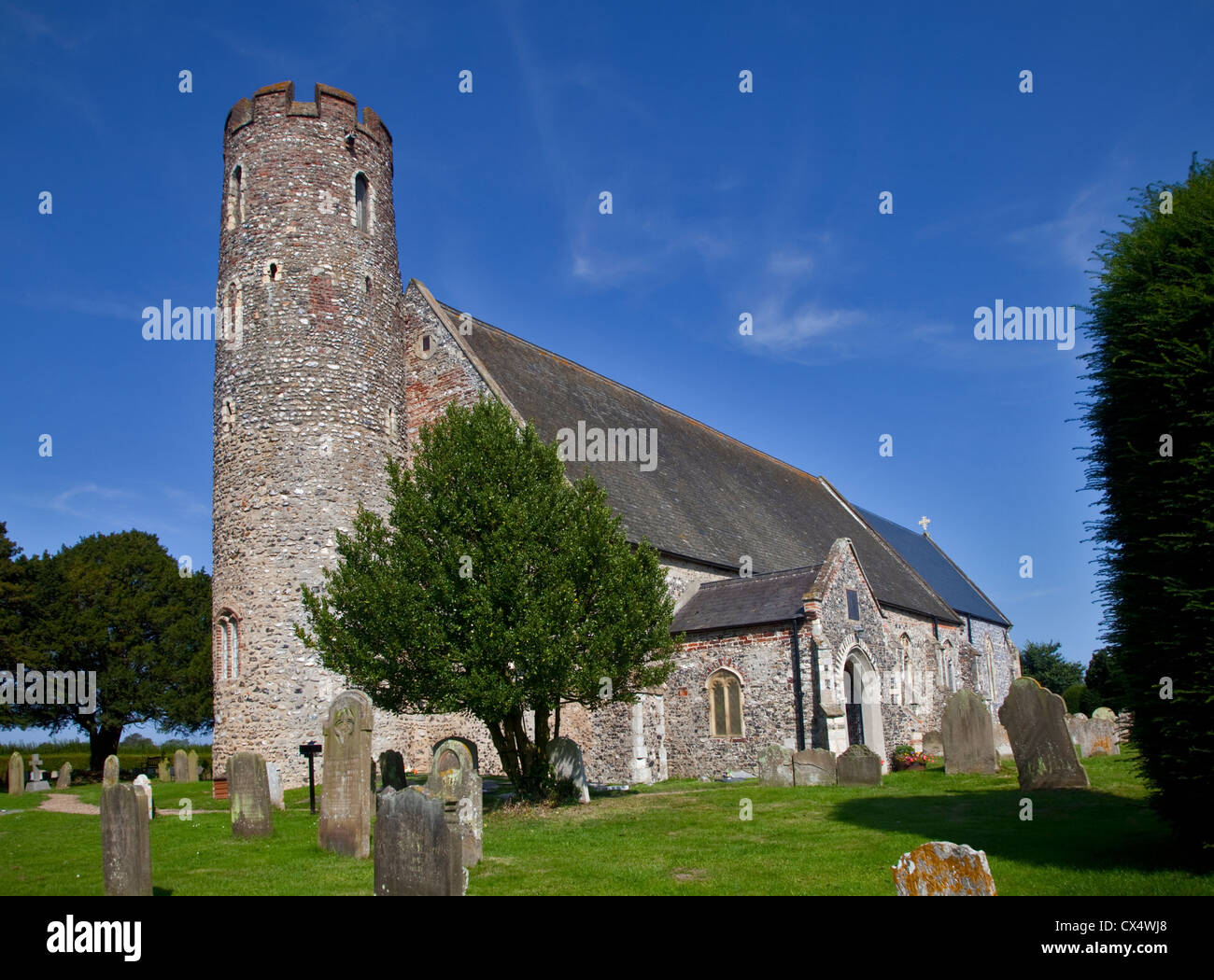 Str. Mary die Jungfrau Kirche, Blundeston, Suffolk, England Stockfoto