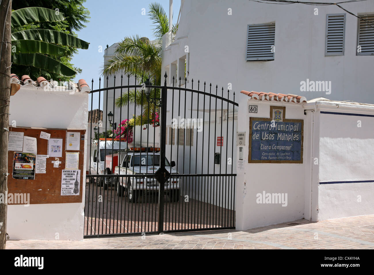 Gemeindezentrum, Nerja Spanien Stockfoto