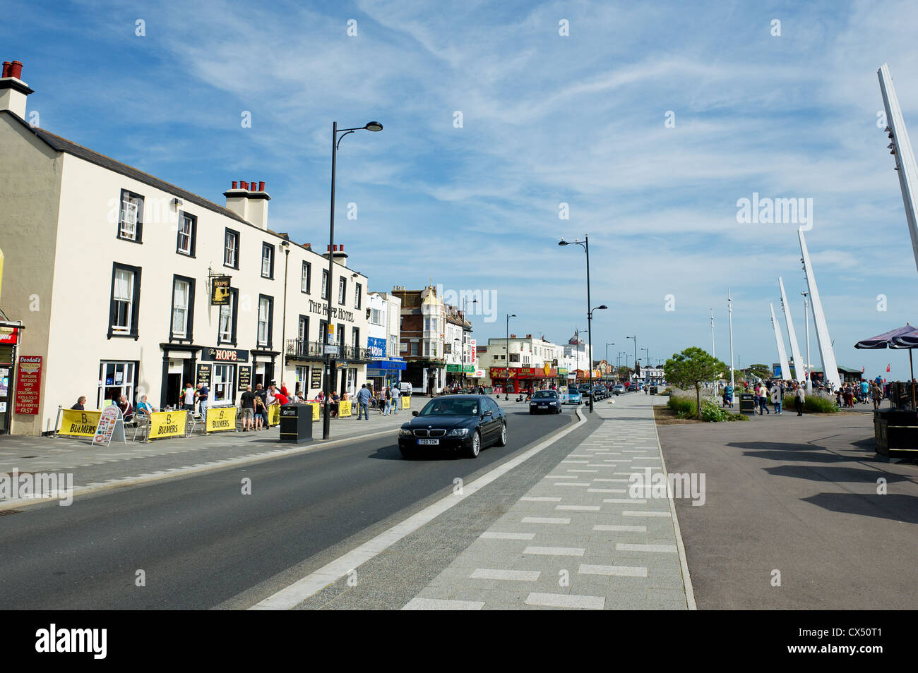 Am Meer Southend in Essex Stockfoto
