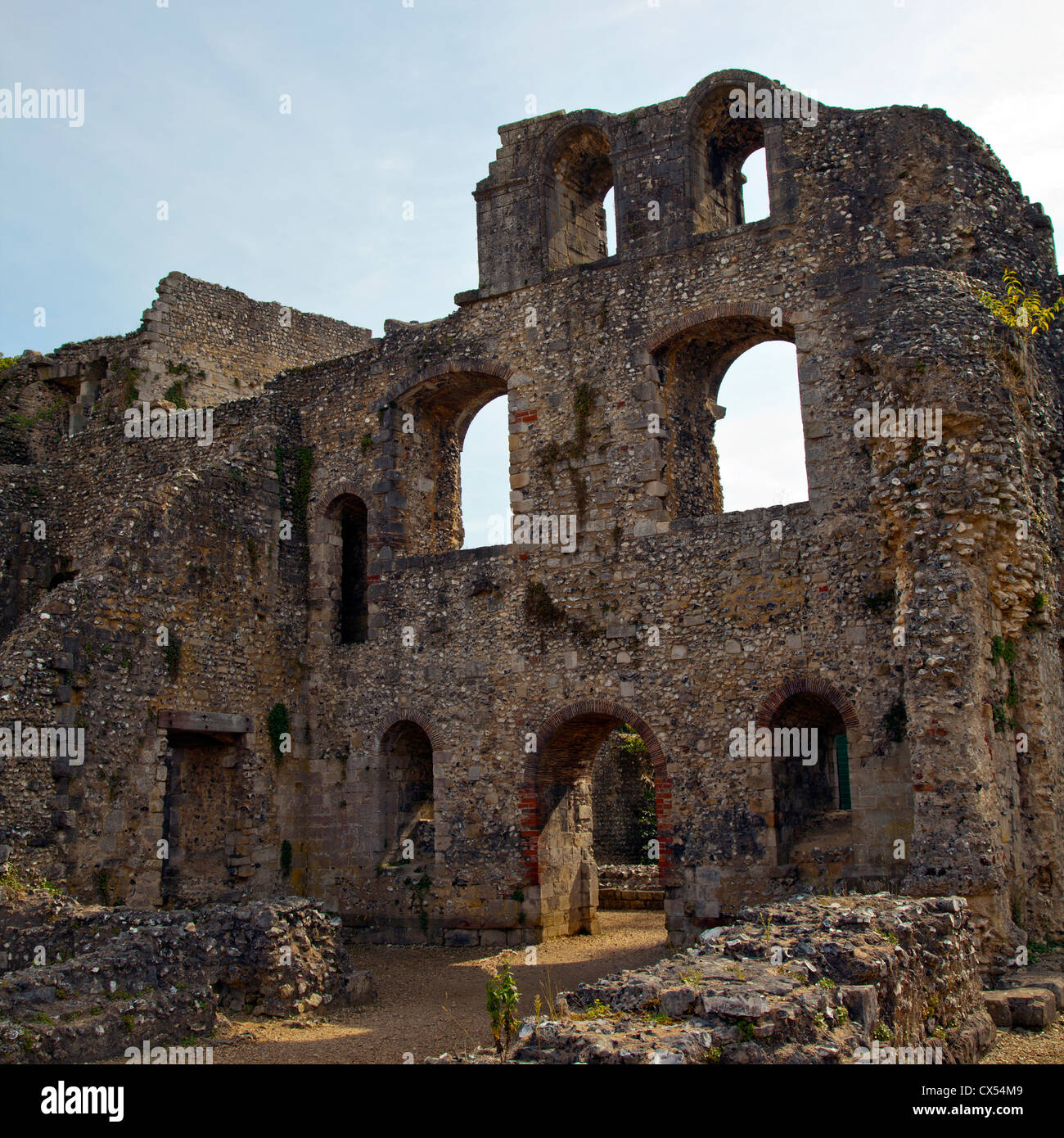 Wolvesley Burg in Winchester - Hampshire UK Stockfoto