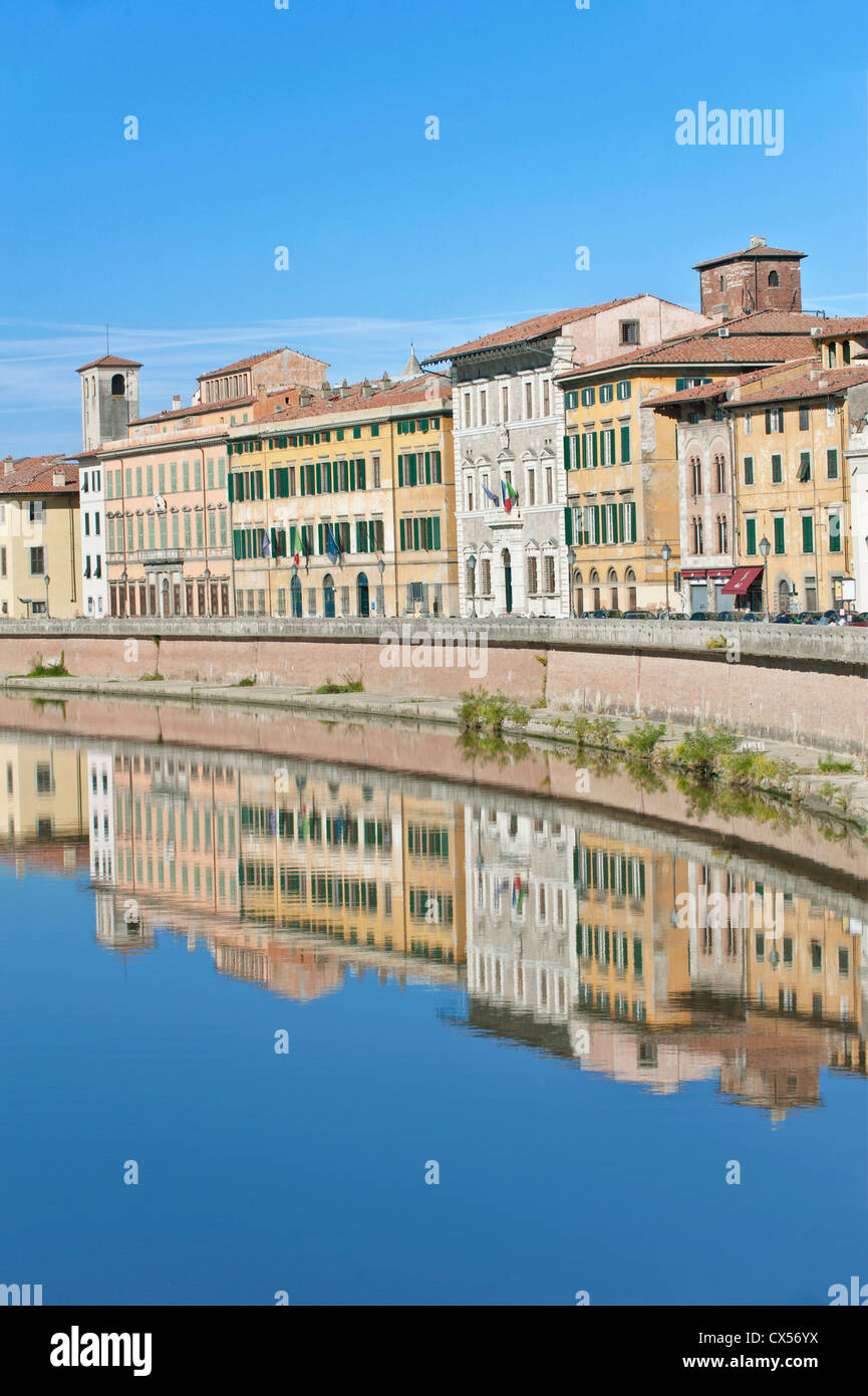 Europa, Italien, Toskana, Pisa, dem Fluss Arno Stockfoto