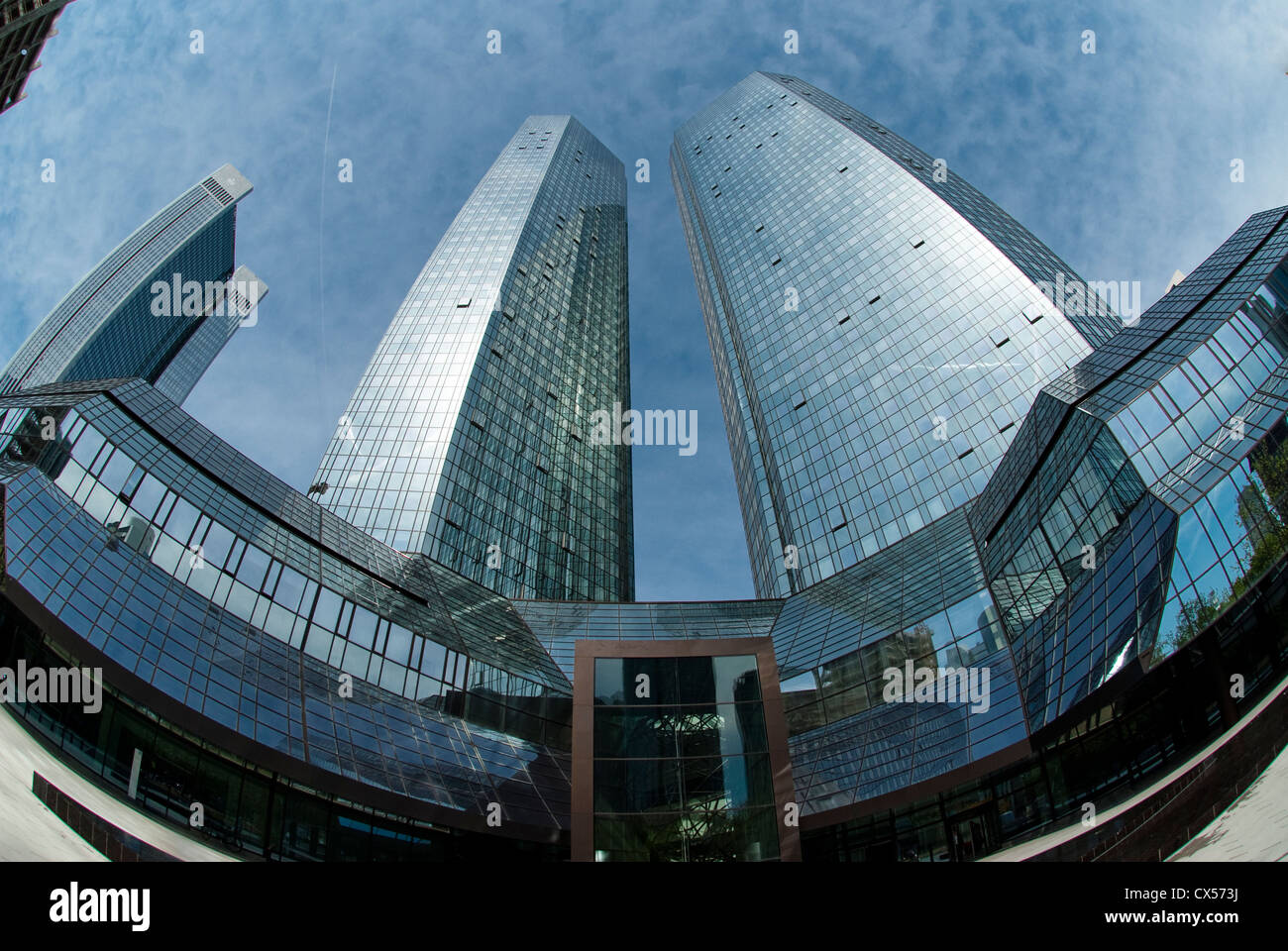 Gebäude der Deutschen Bank in Frankfurt, Deutschland Stockfoto