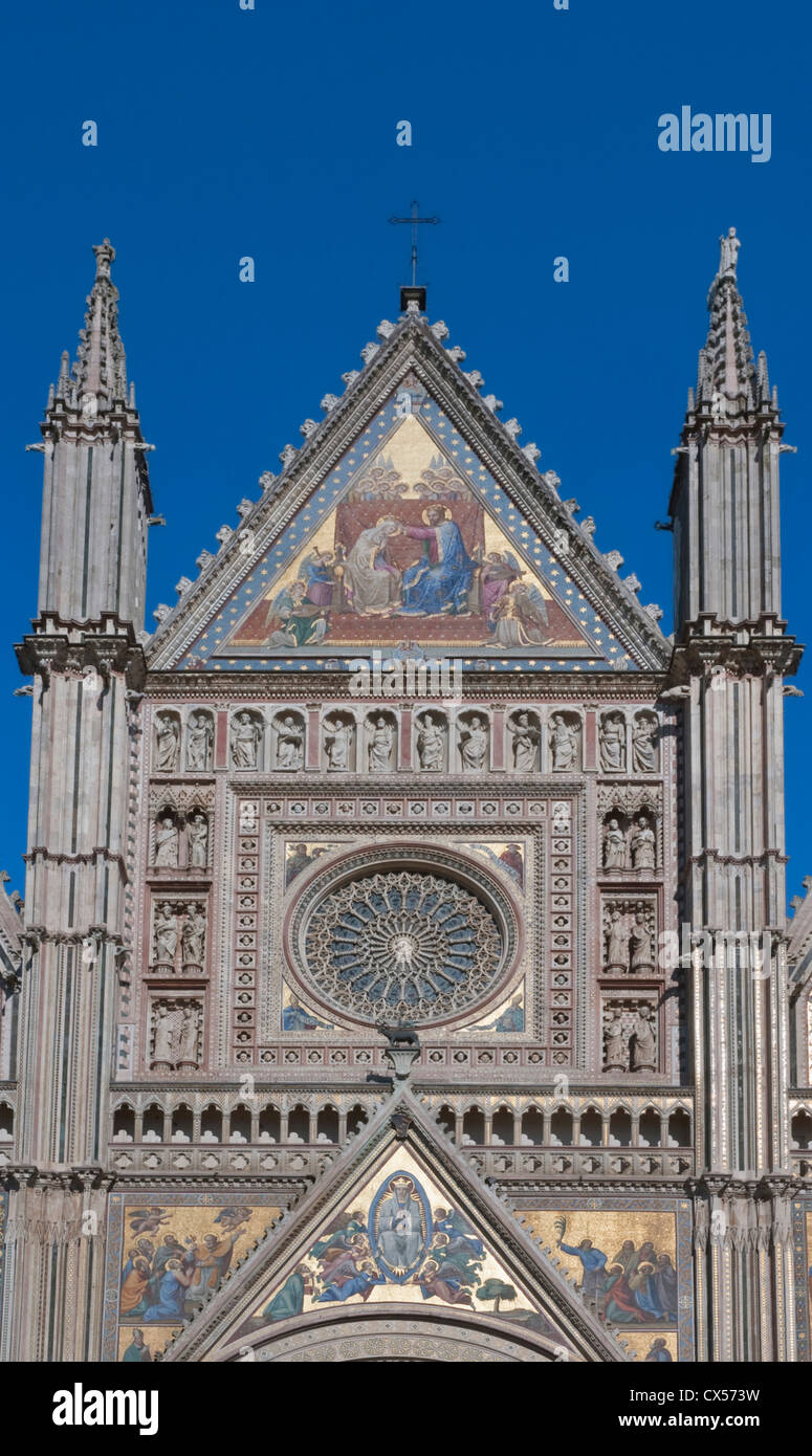 Europa, Italien, Umbrien, Orvieto, Orvieto Kathedrale (Duomo) Stockfoto