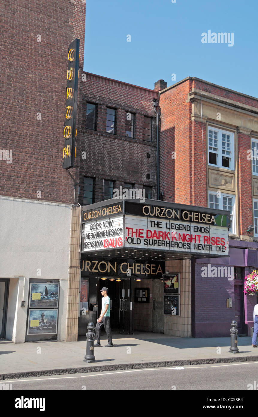 Die unabhängige Curzon Chelsea Kino auf der Kings Road, Chelsea, London, SW3, UK. Stockfoto