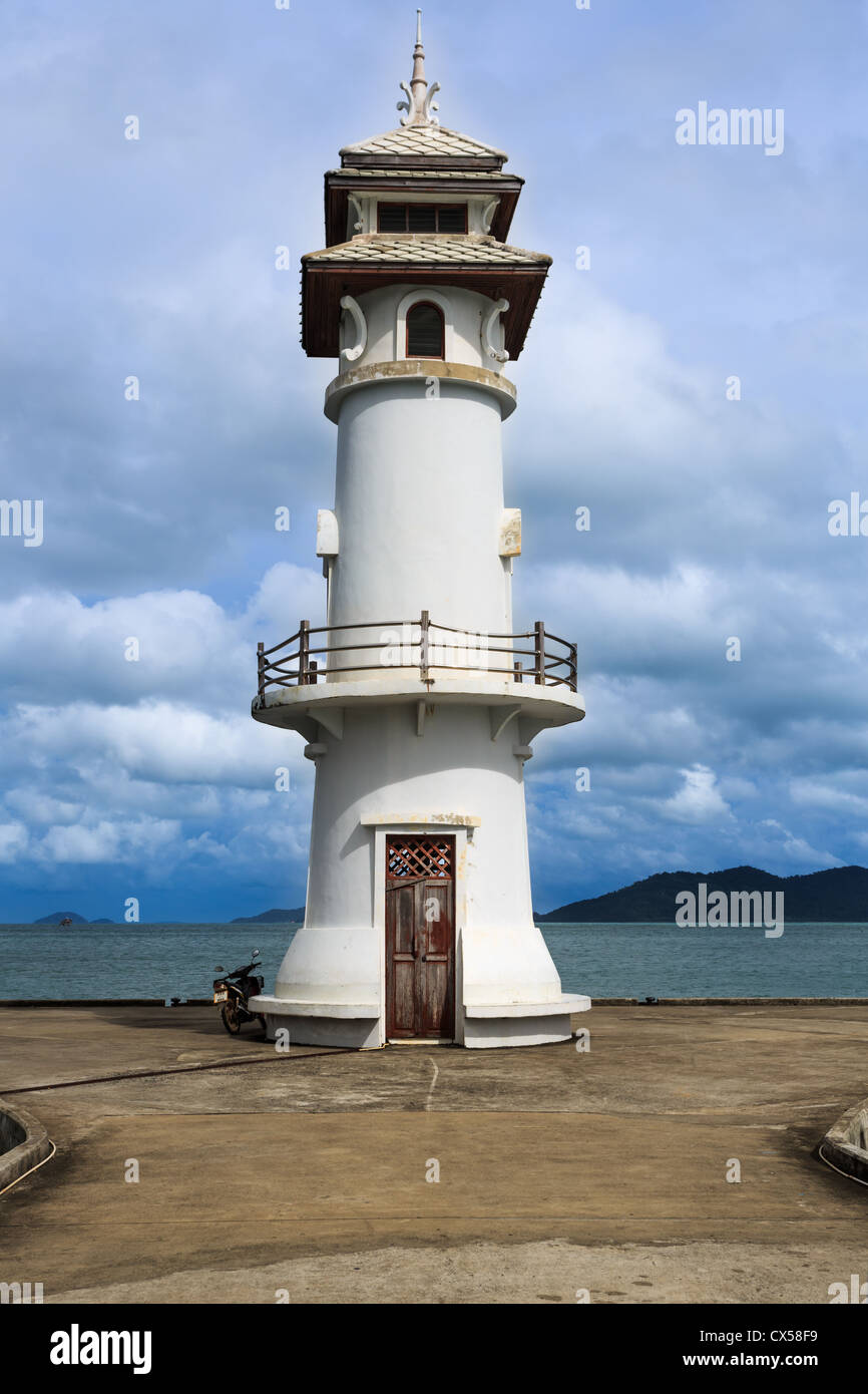 Der Leuchtturm am Ban Bang Bao, Insel Koh Chang, Provinz Trat, Thailand Stockfoto