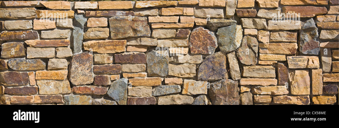 Steinmauer Stockfoto