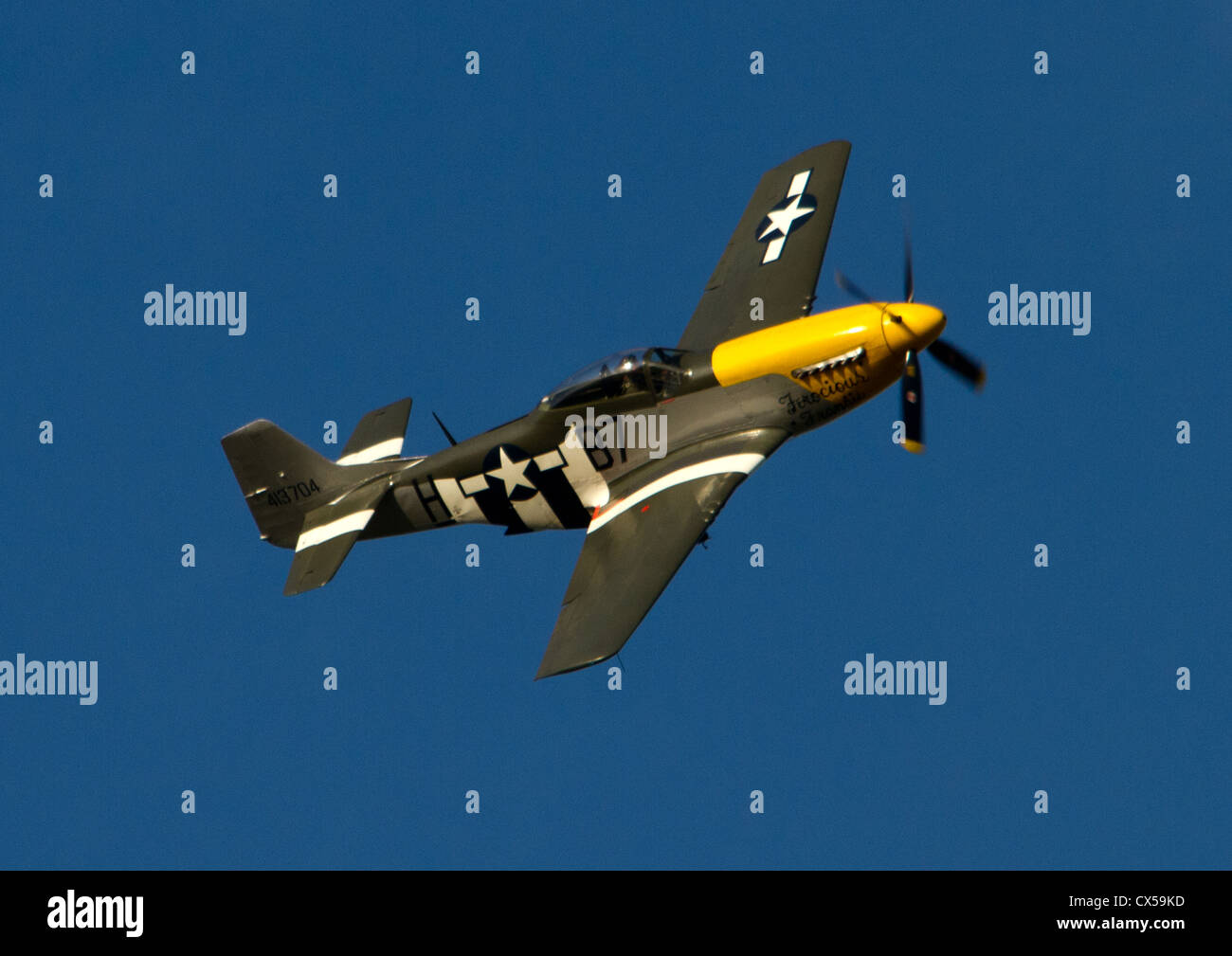 Mustang P - 51D "Wilder Frankie" 413704 Stockfoto