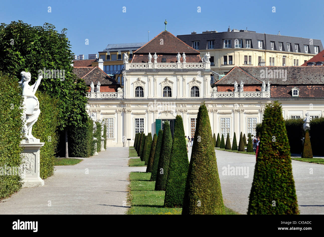 Untere Schloss Belvedere Vienna Austria Europe Stockfoto