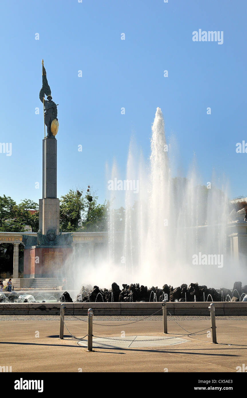 Denkmal der Roten Armee in Wien Österreich Europa Stockfoto