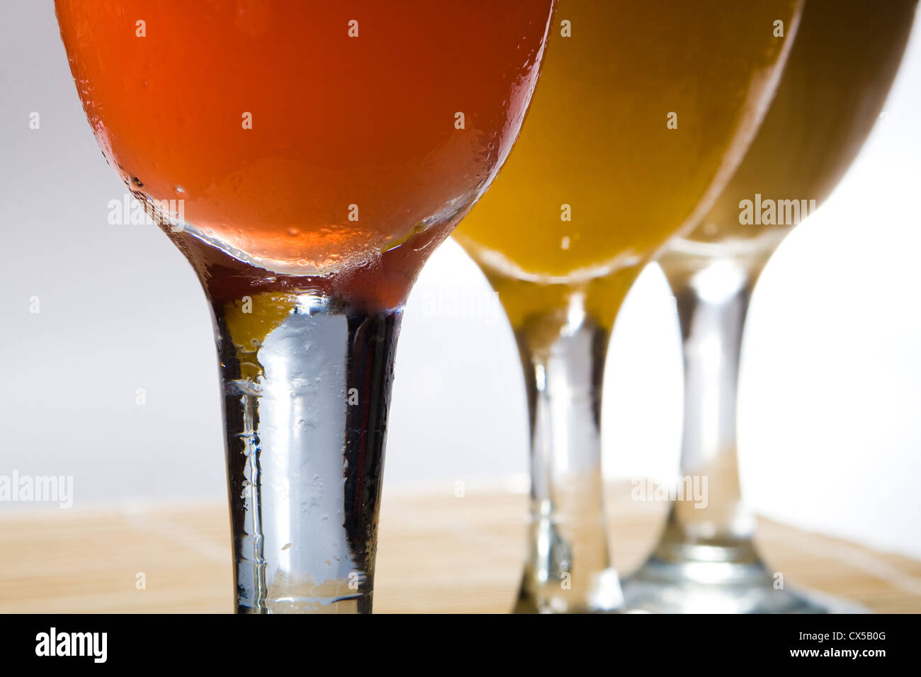 Mixgetränke in Glas Stockfoto