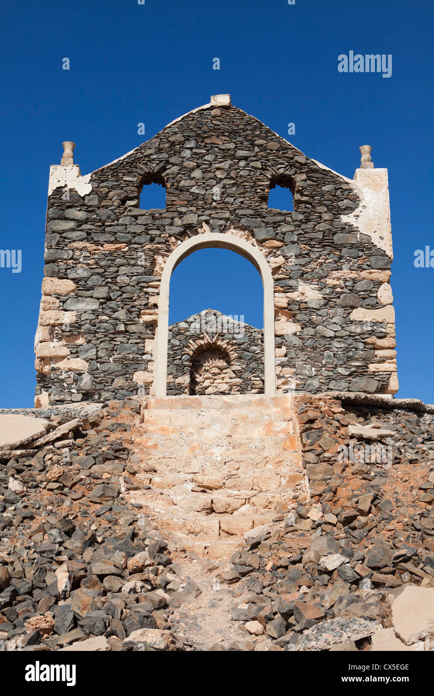 Ruinen einer verlassenen Kirche in Boa Vista Stockfoto