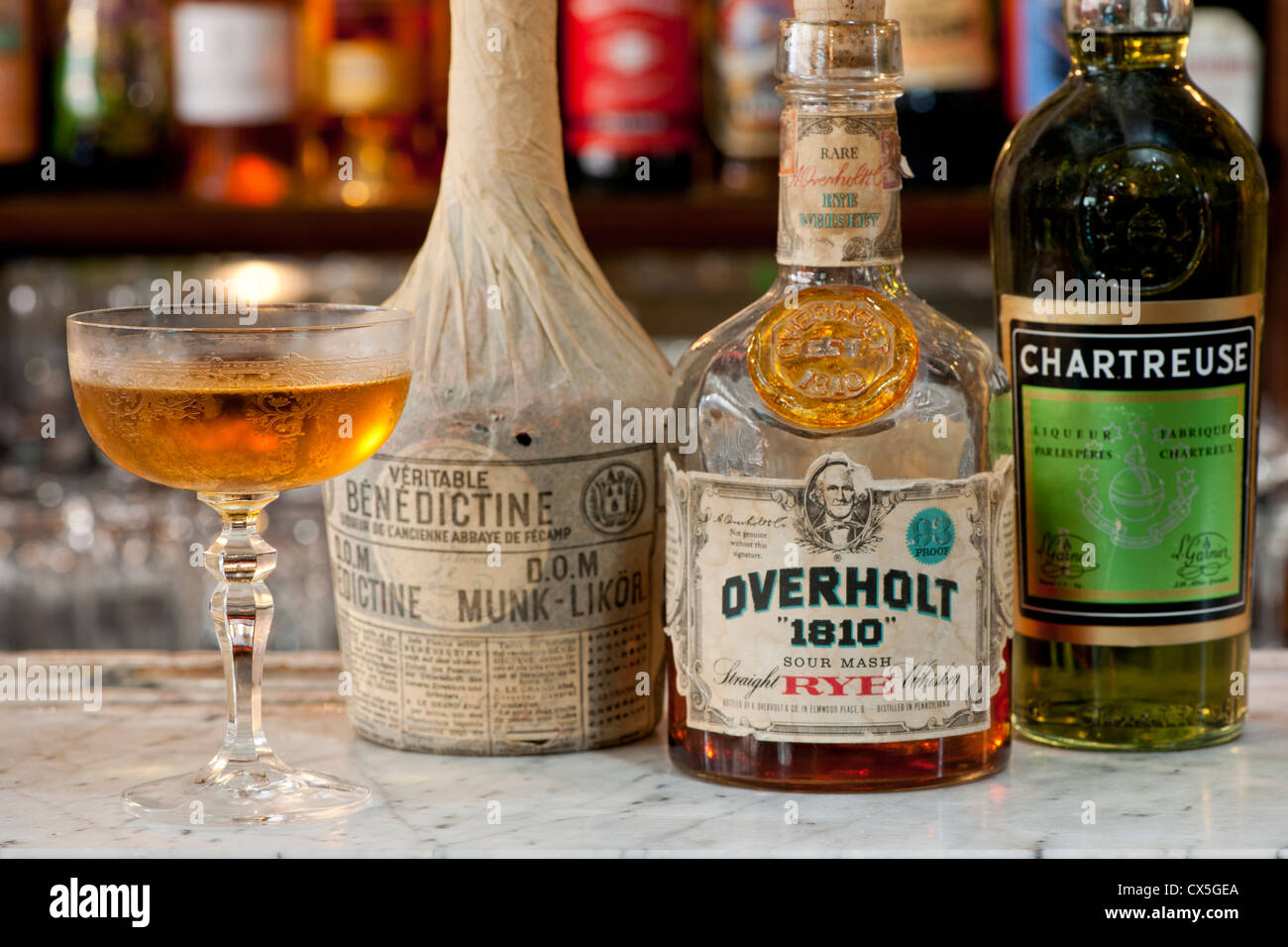 Vintage-cocktails Stockfoto