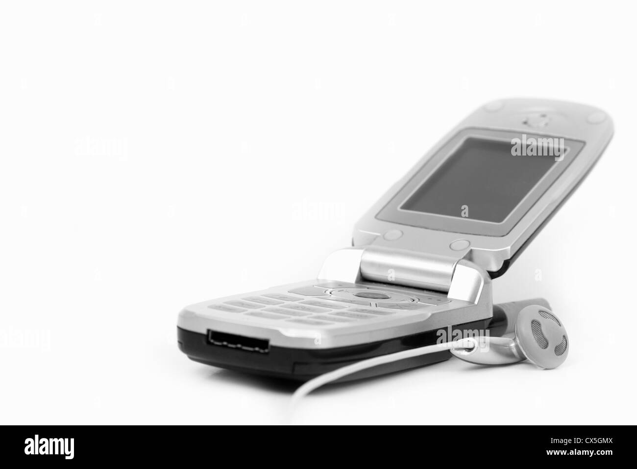 Handy, isoliert auf weiss Stockfoto