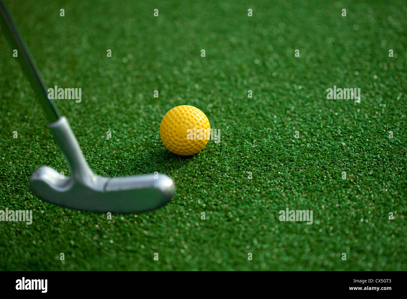 Golfschläger und ball Stockfoto