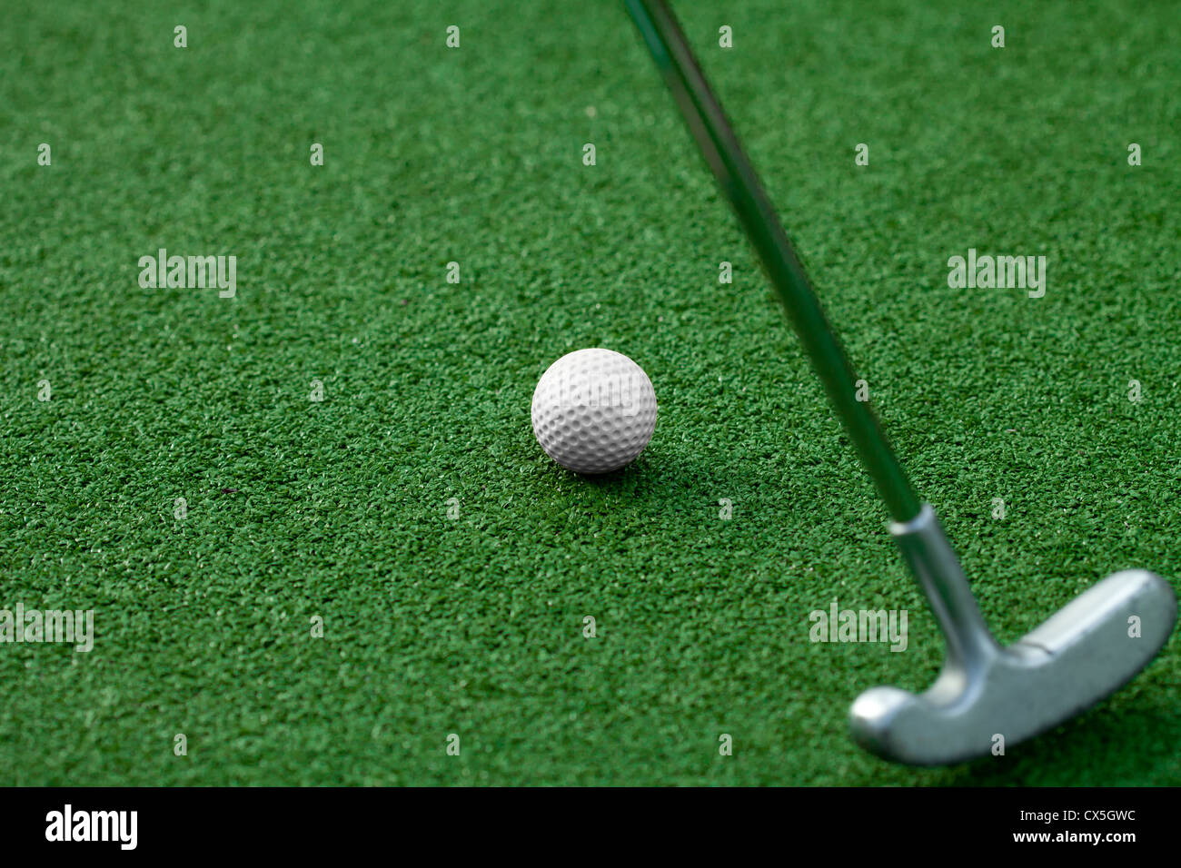 Golfschläger und ball Stockfoto