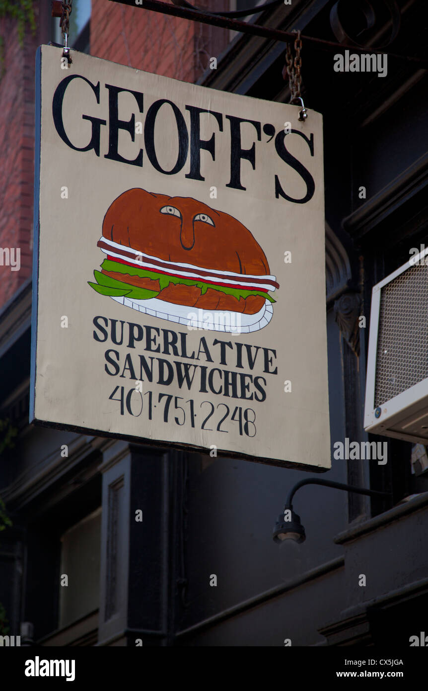 Geoffs Superlativ sandwiches Stockfoto