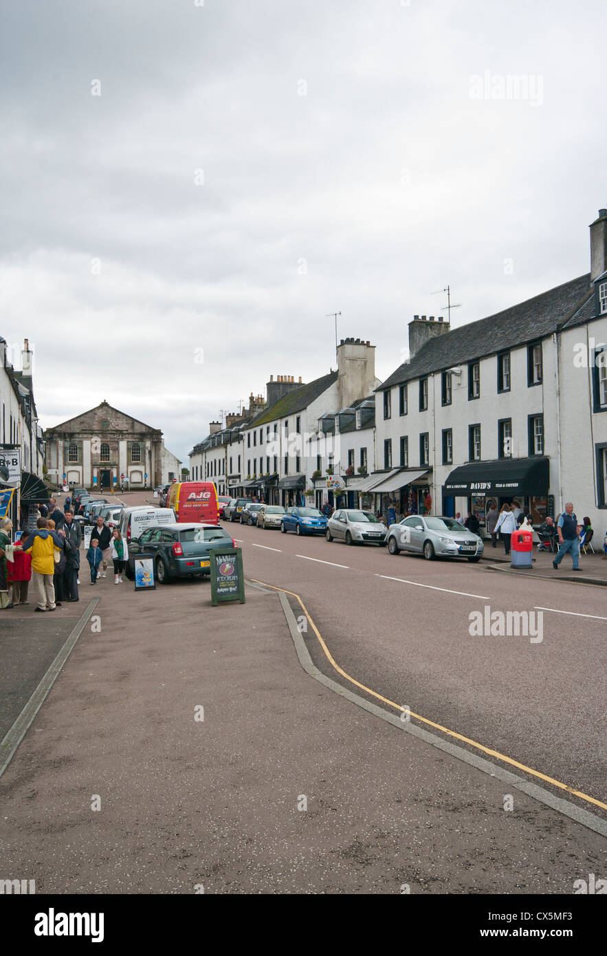 Main Street Inveraray Argyll und Bute Schottland Stockfoto