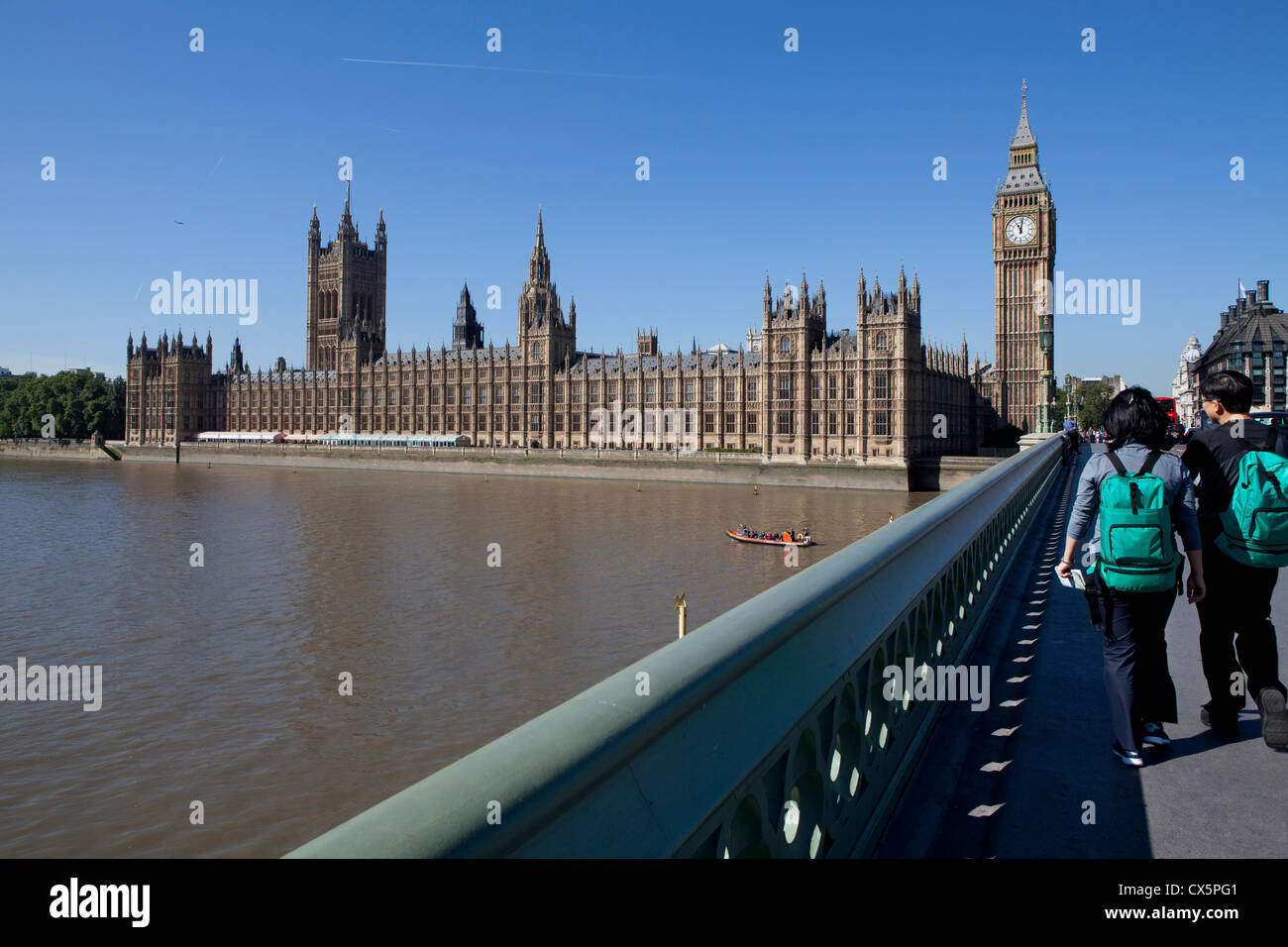 Der Palace of Westminster - Houses of Parliament Stockfoto