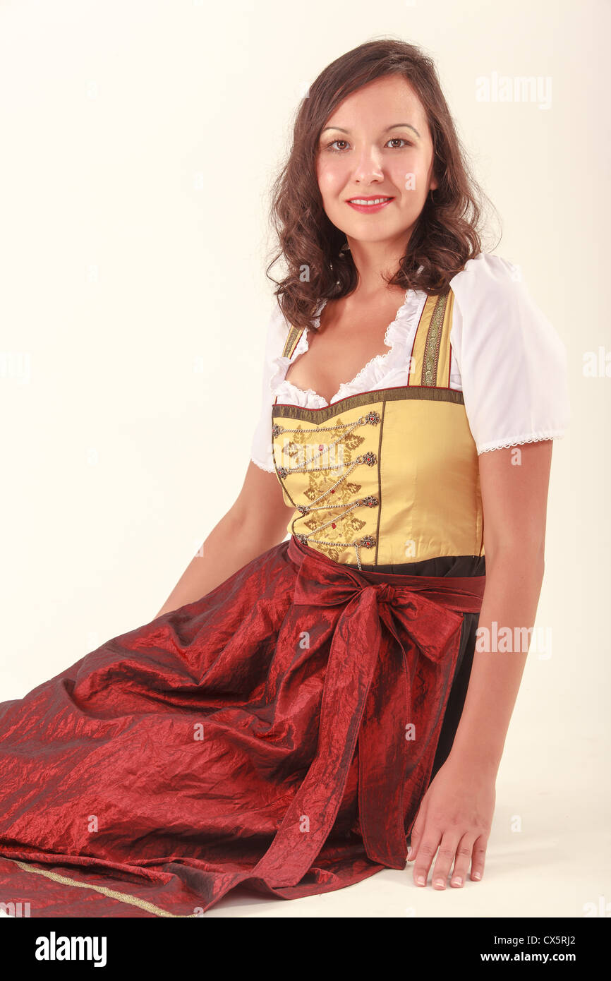 Integrierte Frau in BavariaIntegrated Frau in Bayern Stockfoto
