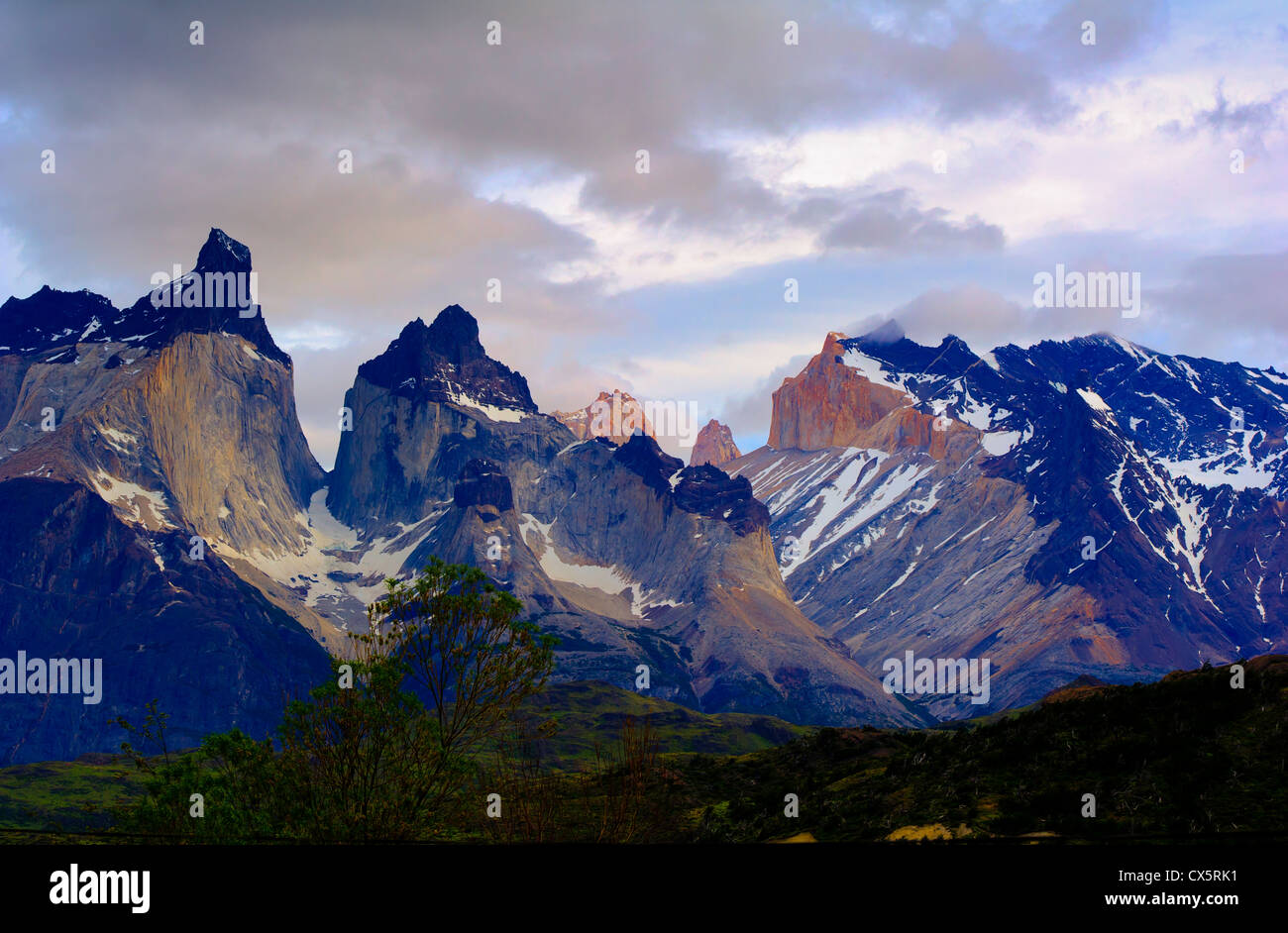 Patagonien-Berge-chile Stockfoto