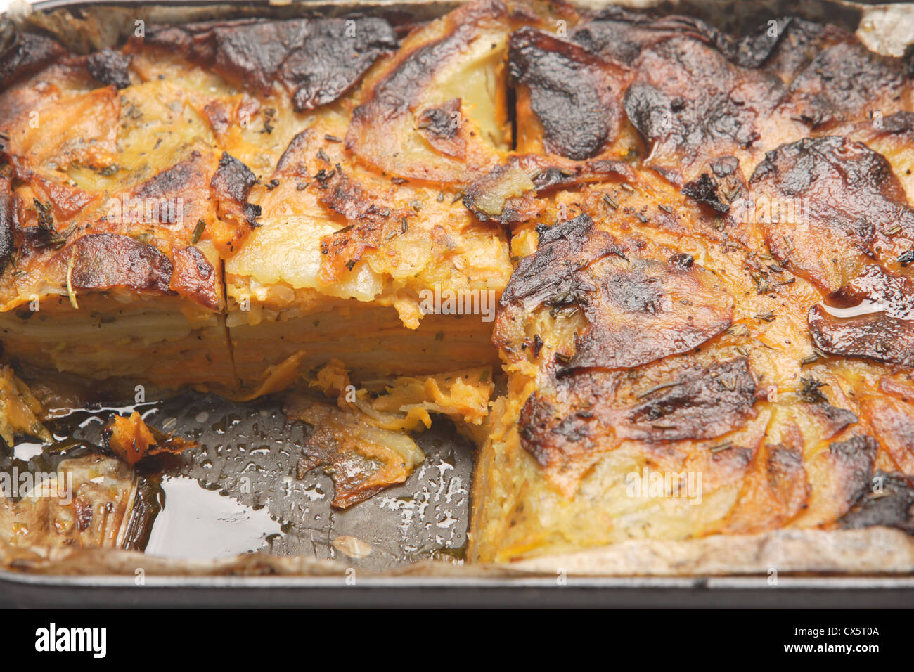 Kartoffel-Backen Stockfoto